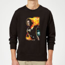 Captain Marvel Galactic Shine Sweatshirt - Black