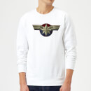 Captain Marvel Chest Emblem Sweatshirt - White