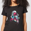Captain Marvel Neon Warrior Women's T-Shirt - Black