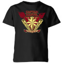 Captain Marvel Protector Of The Skies Kids' T-Shirt - Black