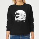 Courage The Cowardly Dog Spotlight Women's Sweatshirt - Black