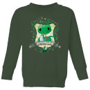 Harry Potter Kids Slytherin Crest Kids' Sweatshirt - Forest Green