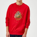 Harry Potter Star Hogwarts Gold Crest Sweatshirt - Red