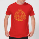 Harry Potter Gryffindor Lion Badge Men's T-Shirt - Red