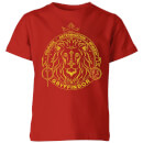 Harry Potter Gryffindor Lion Badge Kids' T-Shirt - Red