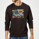 Justice League Crisis On Infinite Earths Cover Sweatshirt - Black