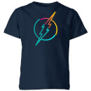 Justice League Neon Flash Kids' T-Shirt - Navy Justice League Neon Flash Kids' T-Shirt - Navy
