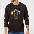 Captain Marvel Movie Starforce Poster Sweatshirt - Black