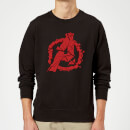 Avengers Endgame Shattered Logo Sweatshirt - Black