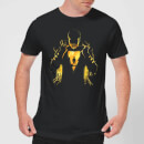 Shazam Lightning Silhouette Men's T-Shirt - Black