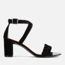 Ted Baker Women's Floxen Suede Block Heeled Sandals - Black