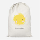 Hello Sunshine Cotton Storage Bag