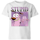 Cartoon Network Spin-Off Courage The Cowardly Dog 90s Photoshoot Kids' T-Shirt - White