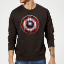 Marvel Captain America Wooden Shield Sweatshirt - Black