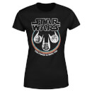 Star Wars The Force Is With You Retro Heads Women's T-Shirt - Black