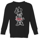 Disney Mini Mouse Line Art Kids' Sweatshirt - Black