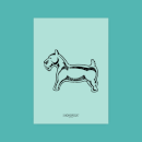 Monopoly Dog Letterpress Art Print