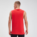 MP muška majica bez rukava s velikim izrezima za ruke – crvena - XS