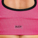 MP Women's Contrast Seamless Sports Bra - Super Pink - S