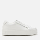 Vagabond Women's Judy Leather Flatform Trainers - White