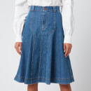 See By Chloé Women's Midi Skirt - Deep Denim