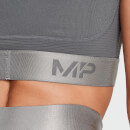 MP Women's Adapt Textured Crop Top- Carbon - XXL