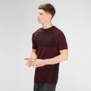 MP Men's Essential Seamless Short Sleeve T-Shirt- Washed Oxblood Marl