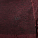 MP Men's Essential Seamless Short Sleeve T-Shirt- Washed Oxblood Marl - S