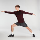 MP Men's Essential Seamless Long Sleeve Top- Washed Oxblood Marl - M