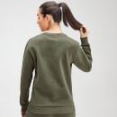 MP Essentials 基礎系列 女士運動衫 - 深橄欖 - XS