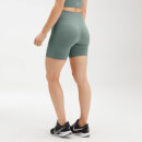 Shape Seamless 無縫系列 女士自行車短褲 - 水洗綠 - L