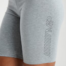 MP Women's Outline Graphic Cycling Shorts - Grey Marl - S