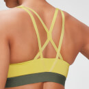 MP Women's Branded Training Sports Bra - Washed Yellow - XXS