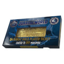 Gold Plated Mosasaurus Replica Ticket