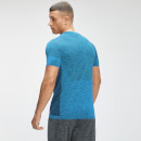 T-shirt sans coutures à manches courtes MP Essentials Seamless pour hommes – Bleu vif chiné