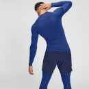 MP Мъжка спортна термо блуза с дълъг ръкав - тъмно синьо - XS