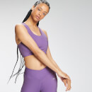 Дамски спортен сутиен с кръстосани презрамки на гърба Tempo Repreve® на MP - тъмно лилаво - XXS