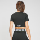 T-shirt court à manches courtes MP Curve pour femmes – Feuille de vigne foncé - XS