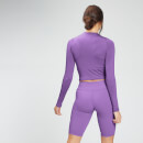 MP Women's Training Long Sleeve Crop Top - Deep Lilac - XS