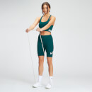 Essentials Training 基礎訓練系列 女士自行車短褲 - 深藍綠色 - XL