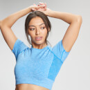 T-shirt court à manches courtes MP Curve pour femmes – Bleu vif - XXS