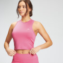Дамски скъсена тениска с кръстосани презрамки на гърба Essentials Training на MP - бонбонено розово - M