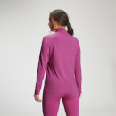 Essentials Training 基礎訓練系列 女士 ¼ 拉鍊正常版型長袖上衣 - 蘭花紫 - XXS