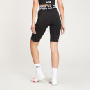 MP ženske biciklističke kratke hlače zaobljene boje - crne - XXS