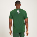 MP Men's Linear Mark Graphic Training Short Sleeve T-Shirt - Dark Green - XXS