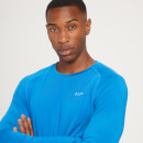 MP Men's Linear Mark Graphic Training Long Sleeve T-Shirt - True Blue - XS