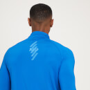 MP muška majica za trening Linear Mark Graphic s patentnim zatvaračem 1/4 –postojano plava - XXS