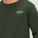 Мъжка тениска с дълъг ръкав MP Fade Graphic — тъмно зелена