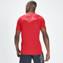 MP Мъжка спортна тениска с къс ръкав, знак и текст Infinity - ярко червена - XS