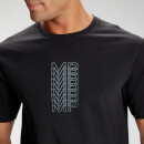 Repeat MP Graphic 重複 MP 圖樣系列 男士短袖 T 恤 - 黑 - XXS
